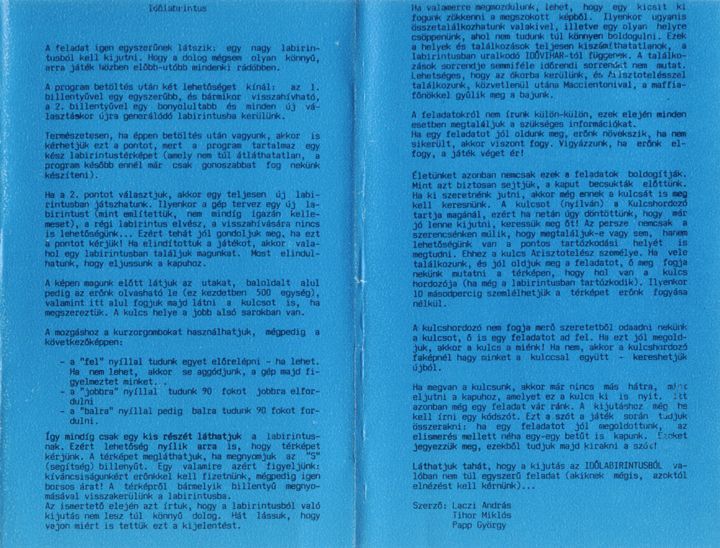 Időlabirintus - Magyar Fejlesztésű Játékok