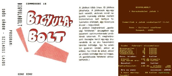 bigyulabolt - Magyar Fejlesztésű Játékok