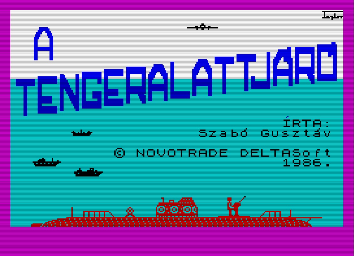 A Tengeralattjáró - Magyar Fejlesztésű Játékok - Spectrum