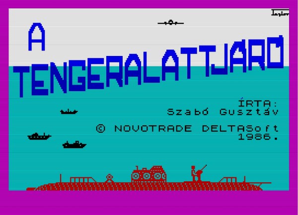 A Tengeralattjáró - Magyar Fejlesztésű Játékok - Spectrum