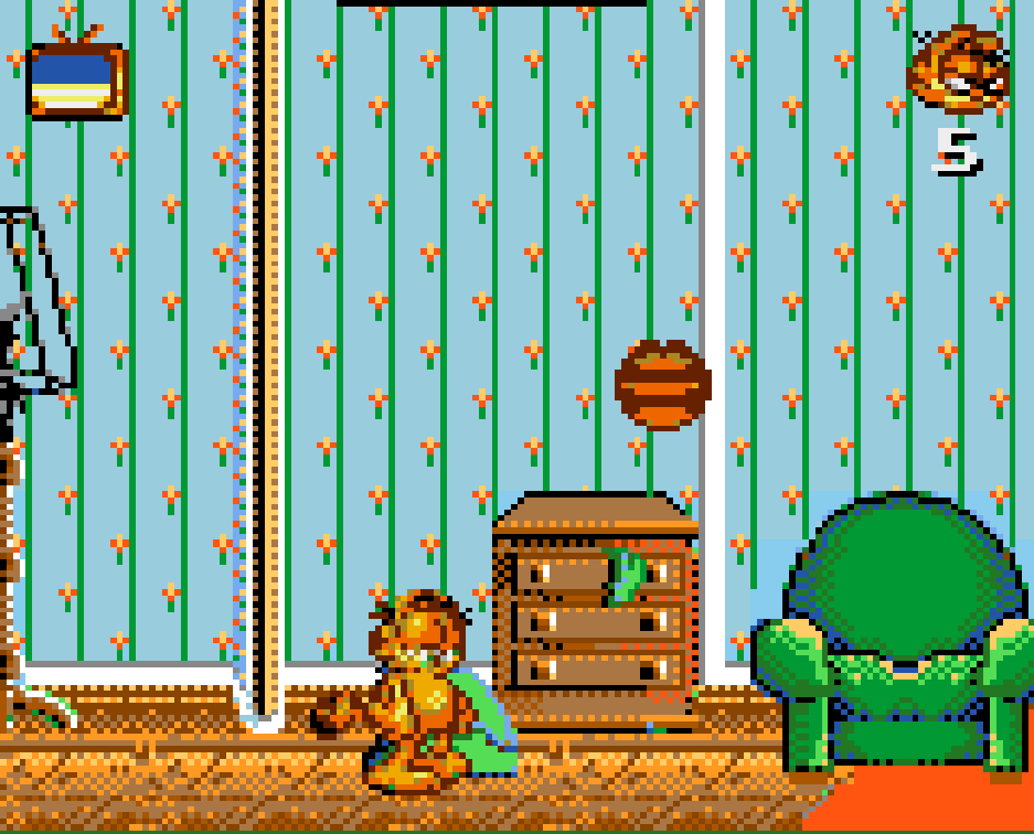 Garfield Caught in the Act Game Gear - Magyar Fejlesztésű Játékok