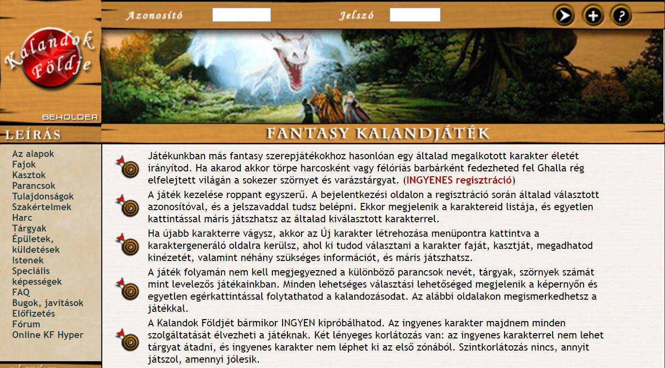 Kalandok Földje - Magyar Fejlesztésű Játékok