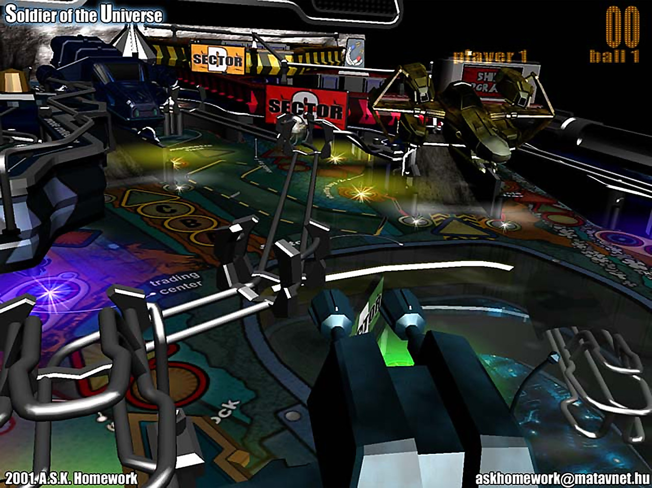 nVidia Pinball - Soldier of the Universe - Magyar Fejlesztésű Játékok