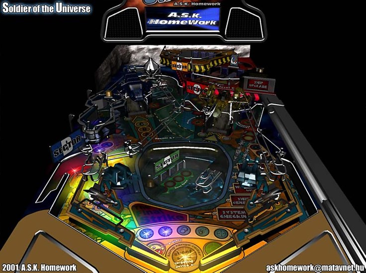 nVidia Pinball - Soldier of the Universe - Magyar Fejlesztésű Játékok